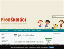 Tablet Screenshot of ms.predskolaci.cz
